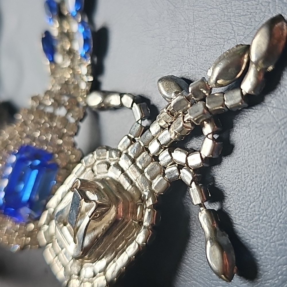 Blue Rhinestone Clipons - Picture 2 of 2